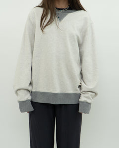 CHAMPION x Heather Crew With Grey Trim (XS-M)