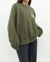 Load image into Gallery viewer, ANNIE BING x Army Green Crew (XS-L)