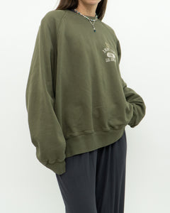 ANNIE BING x Army Green Crew (XS-L)