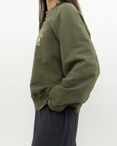 ANNIE BING x Army Green Crew (XS-L)