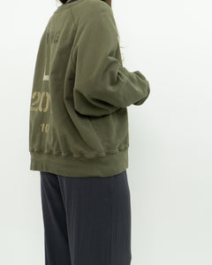 ANNIE BING x Army Green Crew (XS-L)