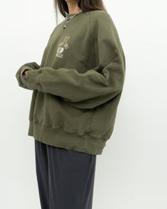 ANNIE BING x Army Green Crew (XS-L)