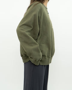 ANNIE BING x Army Green Crew (XS-L)