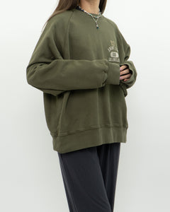 ANNIE BING x Army Green Crew (XS-L)