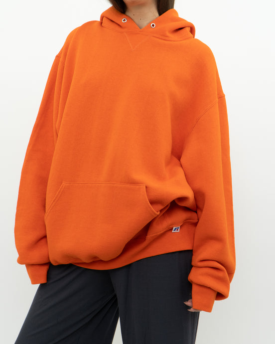 Vintage x RUSSELL x Orange Pullover Hoodie (M-XXL)