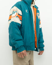 Load image into Gallery viewer, Vintage x MIAMI DOLPHINS Nylon Warm Jacket (M-XL)