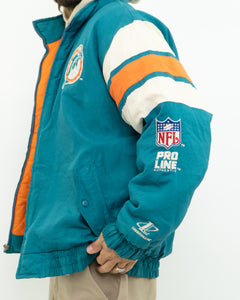 Vintage x MIAMI DOLPHINS Nylon Warm Jacket (M-XL)