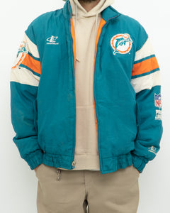 Vintage x MIAMI DOLPHINS Nylon Warm Jacket (M-XL)