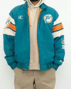 Vintage x MIAMI DOLPHINS Nylon Warm Jacket (M-XL)