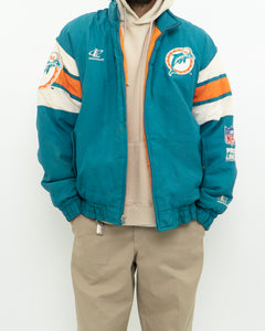 Vintage x MIAMI DOLPHINS Nylon Warm Jacket (M-XL)