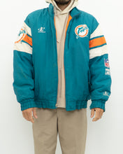 Load image into Gallery viewer, Vintage x MIAMI DOLPHINS Nylon Warm Jacket (M-XL)