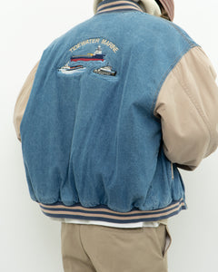 Vintage x TIDEWATER MARINE Denim Bomber (L, XL)