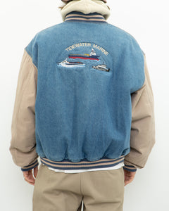 Vintage x TIDEWATER MARINE Denim Bomber (L, XL)