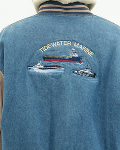 Vintage x TIDEWATER MARINE Denim Bomber (L, XL)