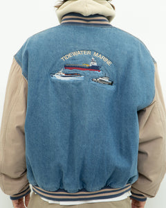 Vintage x TIDEWATER MARINE Denim Bomber (L, XL)