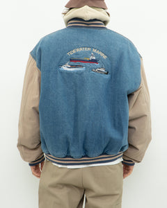 Vintage x TIDEWATER MARINE Denim Bomber (L, XL)