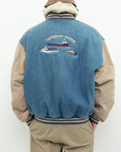 Load image into Gallery viewer, Vintage x TIDEWATER MARINE Denim Bomber (L, XL)