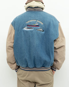 Vintage x TIDEWATER MARINE Denim Bomber (L, XL)