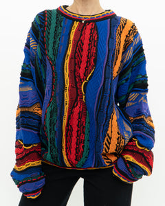 Vintage x Made in Canada x TUNDRA Colourful Raised Knit (XS-XL)