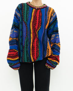 Vintage x Made in Canada x TUNDRA Colourful Raised Knit (XS-XL)