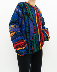 Vintage x Made in Canada x TUNDRA Colourful Raised Knit (XS-XL)