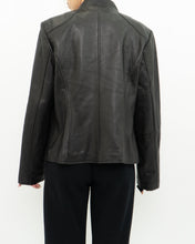 Load image into Gallery viewer, Vintage x BOSTON HARBOUR Black Leather Jacket (XS-M)