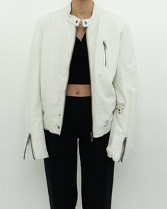 Vintage x GSTAR White Leather Jacket (S-L)