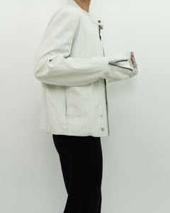 Vintage x GSTAR White Leather Jacket (S-L)