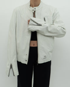 Vintage x GSTAR White Leather Jacket (S-L)