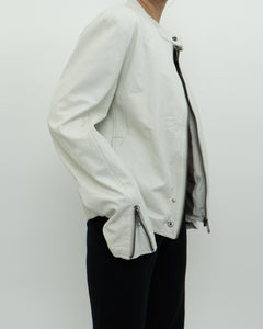 Vintage x GSTAR White Leather Jacket (S-L)