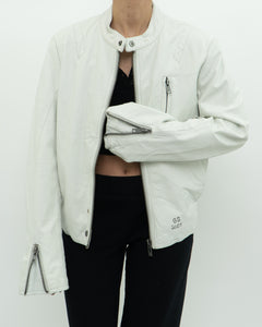 Vintage x GSTAR White Leather Jacket (S-L)