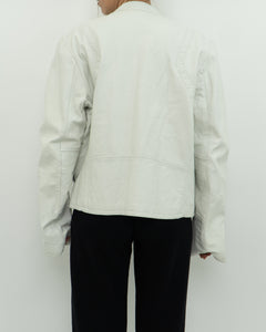 Vintage x GSTAR White Leather Jacket (S-L)