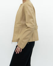 Load image into Gallery viewer, Vintage x Tan Leather Fitted Jacket (XS-M)