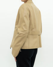 Load image into Gallery viewer, Vintage x Tan Leather Fitted Jacket (XS-M)