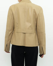 Load image into Gallery viewer, Vintage x Tan Leather Fitted Jacket (XS-M)