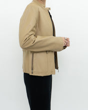 Load image into Gallery viewer, Vintage x Tan Leather Fitted Jacket (XS-M)