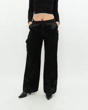 Load image into Gallery viewer, Vintage x Made in Canada x Black Satin Cargo Pant (S, M)