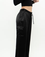 Load image into Gallery viewer, Vintage x Made in Canada x Black Satin Cargo Pant (S, M)