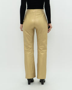 Vintage x Gold Leather Pant (M)