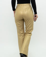 Load image into Gallery viewer, Vintage x Gold Leather Pant (M)