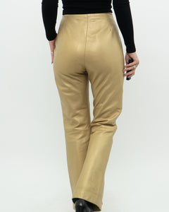 Vintage x Gold Leather Pant (M)