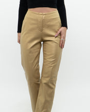 Load image into Gallery viewer, Vintage x Gold Leather Pant (M)