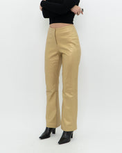 Load image into Gallery viewer, Vintage x Gold Leather Pant (M)