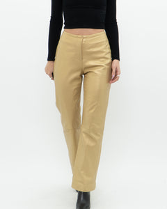 Vintage x Gold Leather Pant (M)