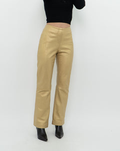 Vintage x Gold Leather Pant (M)