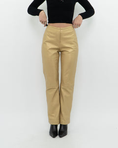 Vintage x Gold Leather Pant (M)