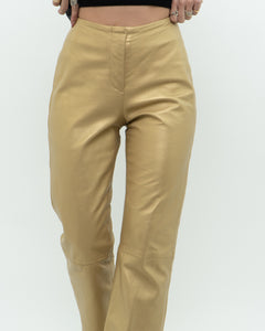 Vintage x Gold Leather Pant (M)