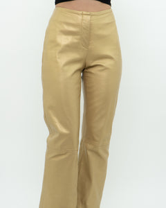 Vintage x Gold Leather Pant (M)