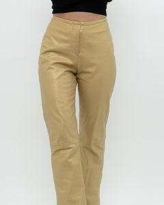 Vintage x Gold Leather Pant (M)