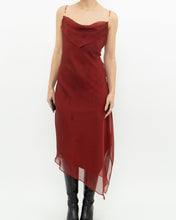 Load image into Gallery viewer, Vintage x Red Sheer Flowy Beaded Dress (M)